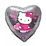 Голографическое сердце «Hello Kitty»