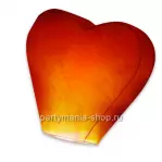 Небесный фонарик «Красное сердце 3D»